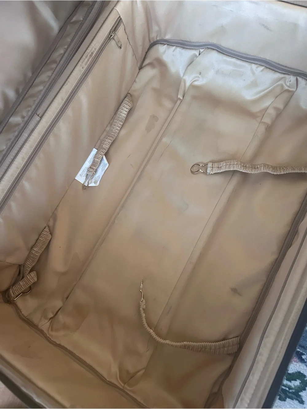 Vintage Hartman Wings  diamond Brown Rolling Travel Suitcase Hartman 27”